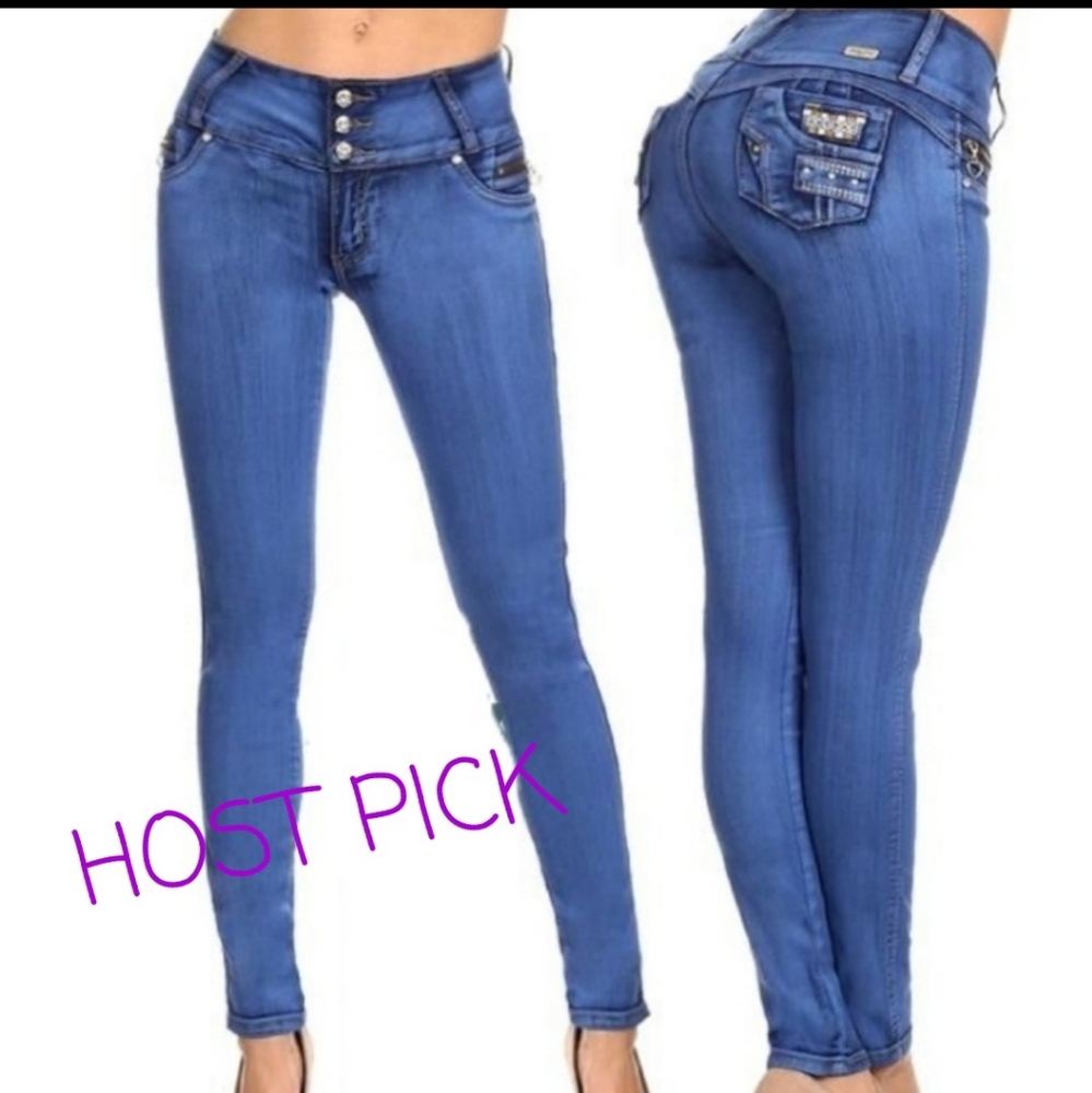 Silver Diva high waist skinny jeans